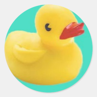 Sticker Rond Notre Ducky Préféré ! Grand Amusement pour tout le
