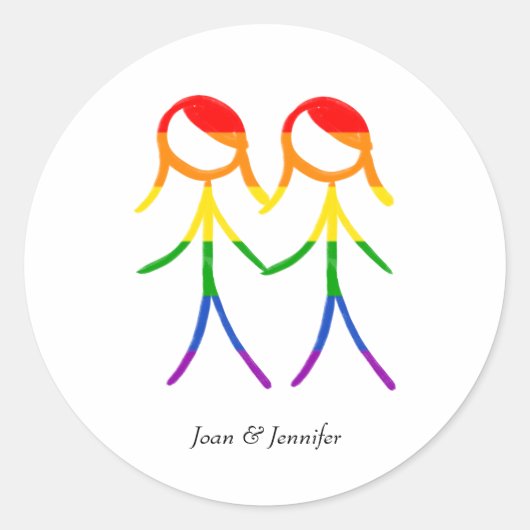 Sticker Rond Notre journée spéciale (Devant)