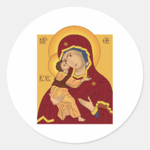 Sticker Rond Notre Madame de Vladimir
