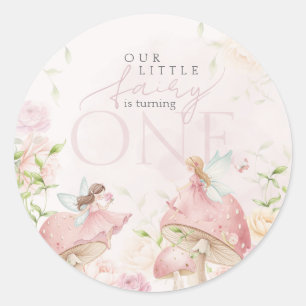 Sticker Rond Notre petit jardin de contes de fées
