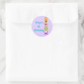 Sticker Rond Notre petit monstre en devient un (Sac)