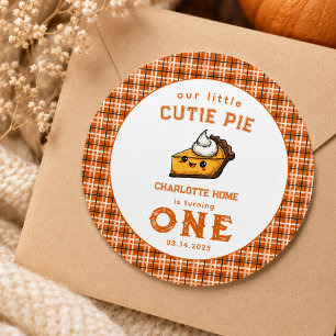 Sticker Rond Notre petite chérie Journée Pi 1er anniversaire