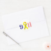 Sticker Rond N'oubliez jamais 9 11 (Enveloppe)