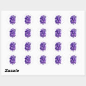 Sticker Rond N'oubliez jamais Alzheimer nous affecte tous - Fin (Feuille)