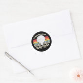 Sticker Rond N'oubliez jamais chinois Spy Balloon style rétro d (Enveloppe)