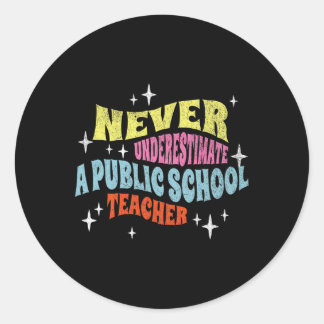 Sticker Rond N'oubliez Jamais De Sous-Estimer La Motivation D'u