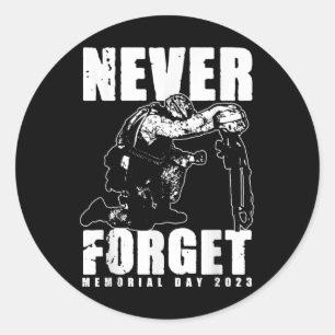 Sticker Rond N'oubliez jamais le jour commémoratif _2