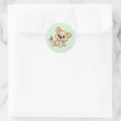 Sticker Rond Nounours (Sac)