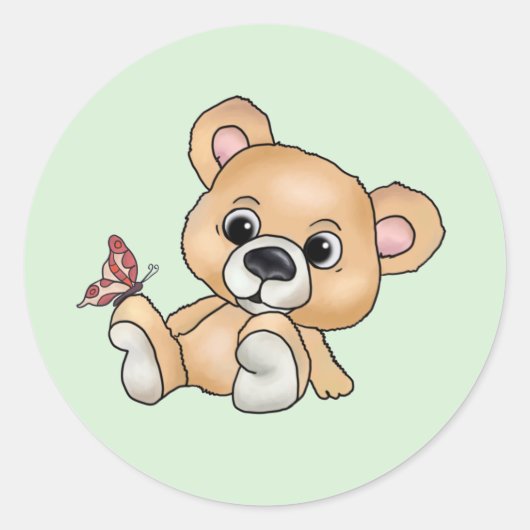 Sticker Rond Nounours (Devant)