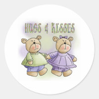 Nounours accroupies et baisers
