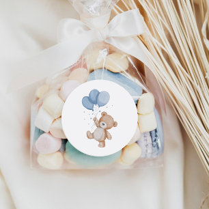 Sticker Rond Nounours ours en peluche