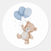 Sticker Rond Nounours ours en peluche (Devant)