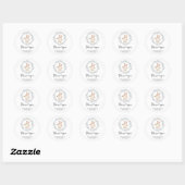 Sticker Rond Nounours ours merci (Feuille)