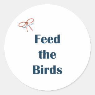 Sticker Rond Nourrir Les Oiseaux Rappels