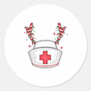 Sticker Rond Nourriture de Noël mignonne