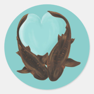 Sticker Rond Nourriture des requins