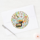 Sticker Rond Nourriture japonaise : Sushi Motif 4 (Enveloppe)