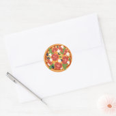 Sticker Rond nourriture pour amateurs de pizza (Enveloppe)