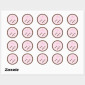 Sticker Rond Nourriture pour bébé (Feuille)