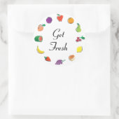 Sticker Rond Nourriture pour Thought_Circle of Citrus_Get Fresh (Sac)