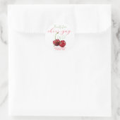 Sticker Rond Nous Accueillir Sur Les Fruits De Cerise Faveurs D (Sac)