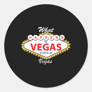 Sticker Rond Nous Arrivons À Vegas Séjours À Vegas Vacances
