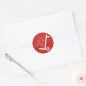 Sticker Rond Nous Avons Déménagé (Enveloppe)