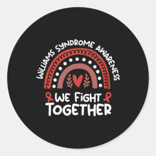 Sticker Rond Nous combattons ensemble Mois de la sensibilisatio