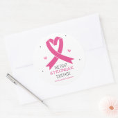 Sticker Rond Nous combattons plus fort ensemble Sensibilisation (Enveloppe)