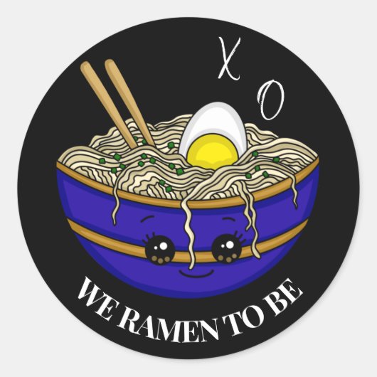 Sticker Rond Nous Étions Destinés À Être | Funny Pun (Devant)