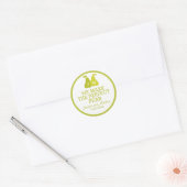Sticker Rond Nous Faisons Le Mariage De Pear Parfait Faveur Mon (Enveloppe)