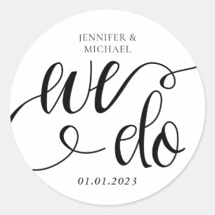 Sticker Rond Nous faisons un script simple minimaliste