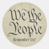 Sticker Rond Nous le peuple ! (Devant)