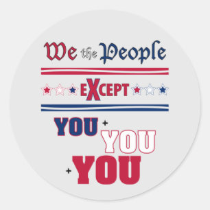 Sticker Rond Nous le peuple