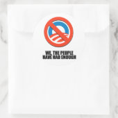 Sticker Rond Nous, le peuple, en avons assez (Sac)