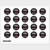 Sticker Rond Nous L'Emballons Avec La Conscience De L'Anémie Ce (Feuille)