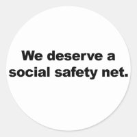 Nous méritons un filet de sécurité sociale