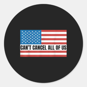 Sticker Rond Nous Ne Pouvons Pas Nous Annuler Tous Us États-Uni