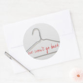 Sticker Rond Nous ne reviendrons pas (Enveloppe)