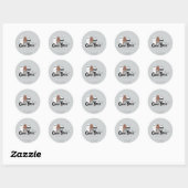 Sticker Rond Nous Ours Nus - Bros Grotte. Représenter (Feuille)