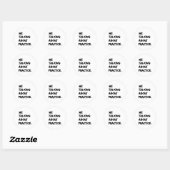 Sticker Rond Nous Parlons De Pratique (Feuille)