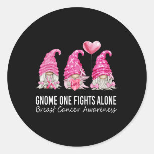 Sticker Rond Nous Portons Des Gnomes Roses Gnomes Sensibilisati