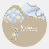 Sticker Rond Nous pouvons à peine attendre les décorations de g (Devant)