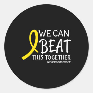 Sticker Rond Nous Pouvons Combattre Cela Ensemble L'Éducation S