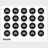 Sticker Rond Nous pouvons faire des choses difficiles Prof de m (Feuille)