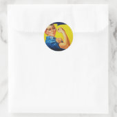 Sticker Rond Nous pouvons le faire Rosie le Riveter (Sac)