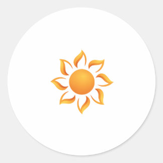 Sticker Rond Nous remplissons les journées de soleil
