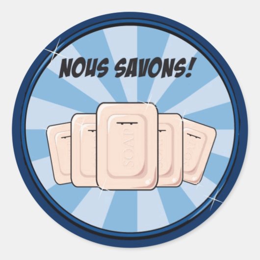 Sticker Rond Nous savons ! (Devant)