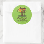 Sticker Rond Nous sommes allés à un Treehouse ! (Sac)