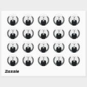 Sticker Rond Nous Sommes Anonymes (Feuille)